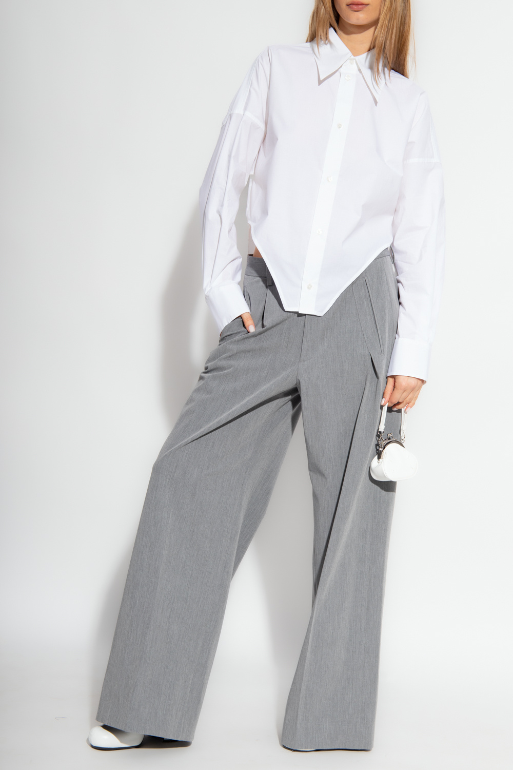 legged trousers MM6 Maison Margiela - These dark grey shorts
